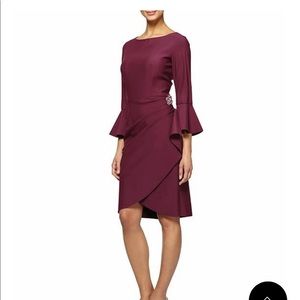 3/4 sleeve Alex Evening Dress